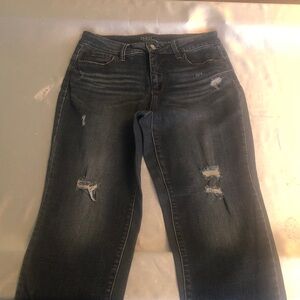 Distressed Black Jeans for Women